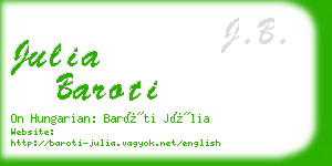 julia baroti business card